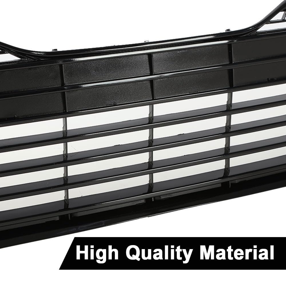 G-PLUS Front Bumper Lower Grille Grill w/o Radar Holes Compatible with Toyota Camry LE XLE 2018 2019 2020/Not Fit SE XSE models 5310206100 TO1036183