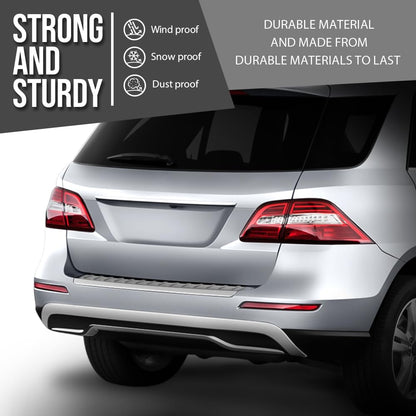 G-PLUS Rear Bumper Step Plate Trim Chrome Compatible with Benz ML250 Bluetec 4Matic 2015 Fit Benz ML350 Base 2013-2015 1668852174 Bumper Protector Guard Silver