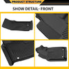 G-PLUS TPE Cargo Liners,Compatible with 2007-2011 Toyota Tundra Double/CrewMax Cab Pickup,All Weather Full Cover Protection Floor Liner Front & 2nd Row 3PCS