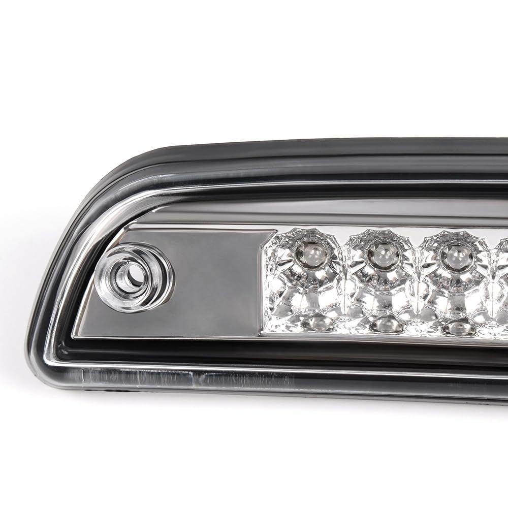 G-PLUS LED Third 3rd Brake Light High Mount Stop Light Fit For Toyota Tacoma 1995-2015, Rear Cab Center Mount Tail Light Clear Lens Chrome Housing 81570-04030