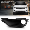 G-PLUS Fog Light Cover Lamp Bezel Left Driver Side Compatible with Jeep Grand Cherokee 2016-2022 Black 68261711AA