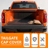 G-PLUS Replacement Tailgate Cap Protector Compatible with 2019-2021 Chevy Silverado 1500 GMC Sierra 1500 Rear Tailgate Molding Cap Spoiler Tailgate Molding Trim-GM1904116, 84493626
