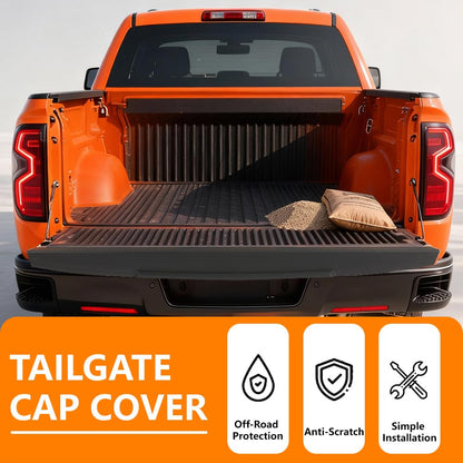 G-PLUS Replacement Tailgate Cap Protector Compatible with 2019-2021 Chevy Silverado 1500 GMC Sierra 1500 Rear Tailgate Molding Cap Spoiler Tailgate Molding Trim-GM1904116, 84493626