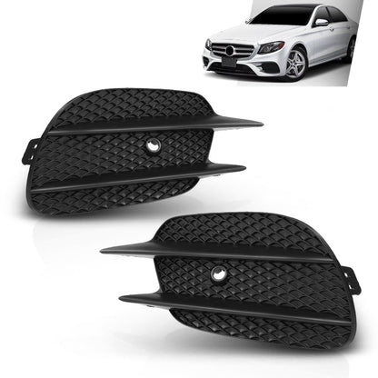 G-PLUS Front Bumper Grille Fog Light Cover Trim Compatible with Benz E-Class W213 E200 E260 E300 E350 E400 Sport 2016-2020 2138856700