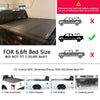 G-PLUS Black T3 Tri-Fold Hard Solid Truck Tonneau Cover Compatible with Chevy Silverado/GMC Sierra 2014-2018 | 6.6' Standard Short Bed | 2015 2016 2017