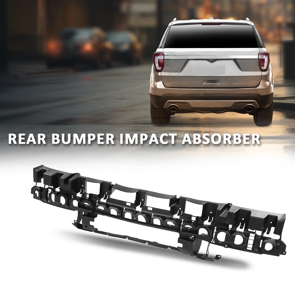 G-plus Rear Bumper Impact Absorber Compatible with Ford Explorer 2016-2017 FB5Z17C882B, FO1170150 Black