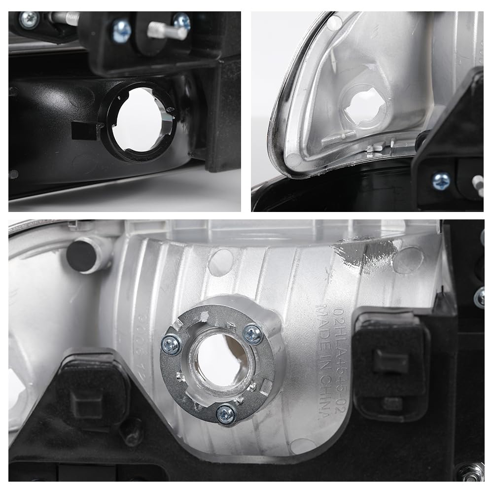 G-PLUS Headlights Assembly Fit Chevy S10 Pickup/Blazer 1998 1999 2000 2001 2002 2003 2004 Bumper Headlamps Clear Lens Chrome Housing Amber Reflector,faros delanteros