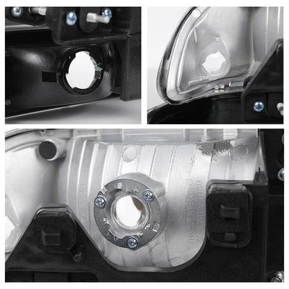 G-PLUS Headlights Assembly Fit Chevy S10 Pickup/Blazer 1998 1999 2000 2001 2002 2003 2004 Bumper Headlamps Clear Lens Chrome Housing Amber Reflector,faros delanteros