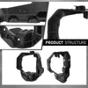 G-PLUS Fog Light Brackets Driving Lamp Mounting Set of 2 Left & Right Side Pair Compatible with LX CT200h (submodel: Base, F Sport) 2014-2017 5212576030, 5212676030, LX2602109, LX2603109 Black