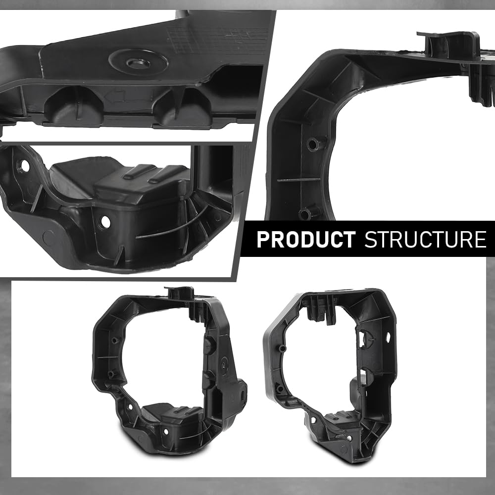 G-PLUS Fog Light Brackets Driving Lamp Mounting Set of 2 Left & Right Side Pair Compatible with LX CT200h (submodel: Base, F Sport) 2014-2017 5212576030, 5212676030, LX2602109, LX2603109 Black