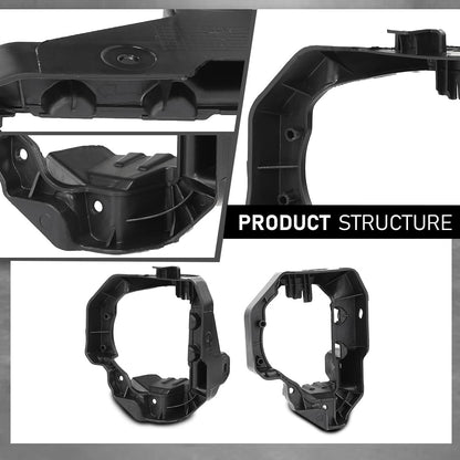 G-PLUS Fog Light Brackets Driving Lamp Mounting Set of 2 Left & Right Side Pair Compatible with LX CT200h (submodel: Base, F Sport) 2014-2017 5212576030, 5212676030, LX2602109, LX2603109 Black