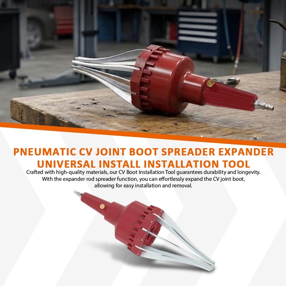 G-PLUS Pneumatic CV Joint Boot Spreader Expander Universal Installation Tool Fit Audi BMW VW GM Benz Volvo CV Boot Installer Air Operated Red