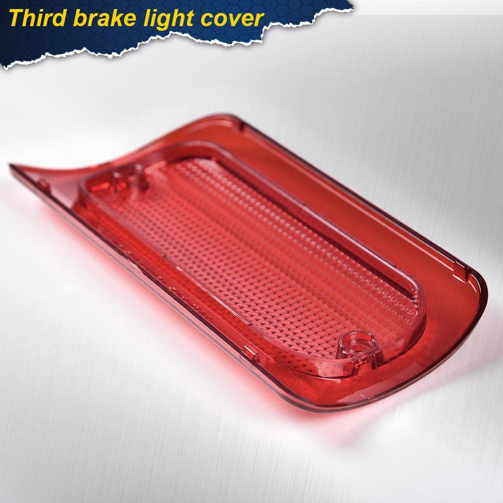 G-PLUS 3rd Brake Light Lens Cover Compatible with1994-2004 Chevy S10 /GMC Sonoma,ONLY for Standard or Crew Cab,Automotive Brake Lamp Lens Cover