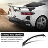 G-PLUS Rear High Wing Trunk Spoiler Compatible with Chevy Corvette C8 Models 2020-2024 Carbon Fiber Black