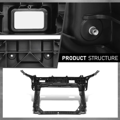 G-PLUS Radiator Support Assembly Compatible with Ford Edge 2011-2014 CT4Z16138C, FO1225230 Black