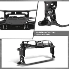 G-PLUS Radiator Core Support Panel for Porsche Panamera 2010-2016 Black Additional Angle