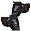 G-PLUS Front Headlights Assembly & Rear Tail Lights Compatible with Ford F150 2009-2014(NOT Fit LED Style,Only Fit without LED Style)