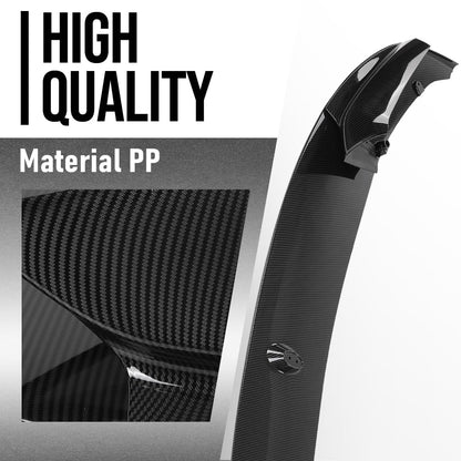 G-PLUS Front Bumper Lip Splitter Spoiler Compatible with BMW F10 5 Series M Sport 2011 2012 2013 2014 2015 2016, Only Fit Model with M Sport Bumper Front Lip Spoiler Splitter Carbon Fiber Black