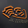 G-PLUS Silicone Radiator Tube Kit Compatible With 2001-2003 Ducati Monster S4 11Pcs Orange