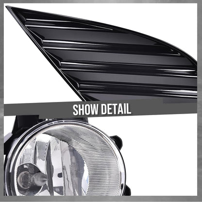 G-PLUS Bumper Fog Light Lamp w/Bezel+Switch Compatible with TOYOTA CAMRY SE XSE 2018-2020 81482-06170, 81482-06180, 81481-06170, 81481-06180