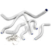 G-PLUS Silicone Radiator Hose w/Clamps Compatible with Honda Civic 1.6l Sohc D15 D16 EG EK 1992-2000, Coolant Hose Pipe Kit White