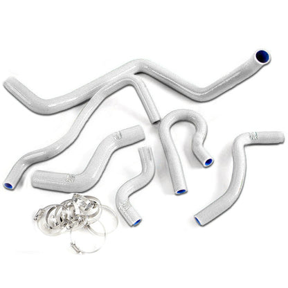 G-PLUS Silicone Radiator Hose w/Clamps Compatible with Honda Civic 1.6l Sohc D15 D16 EG EK 1992-2000, Coolant Hose Pipe Kit White