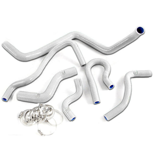 G-PLUS Silicone Radiator Hose w/Clamps Compatible with Honda Civic 1.6l Sohc D15 D16 EG EK 1992-2000, Coolant Hose Pipe Kit White