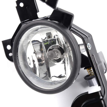 Compatible with Honda CR-V CRV 2007 2008 2009 Clear Fog Lights Assembly Driving Bumper Lamps +H11 Bulbs+Switch+Bezel+Harness