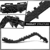 G-PLUS Bumper Support Rear Passenger Side Compatible with LX GX460 2010-2021 5215560100, LX1143120 Black