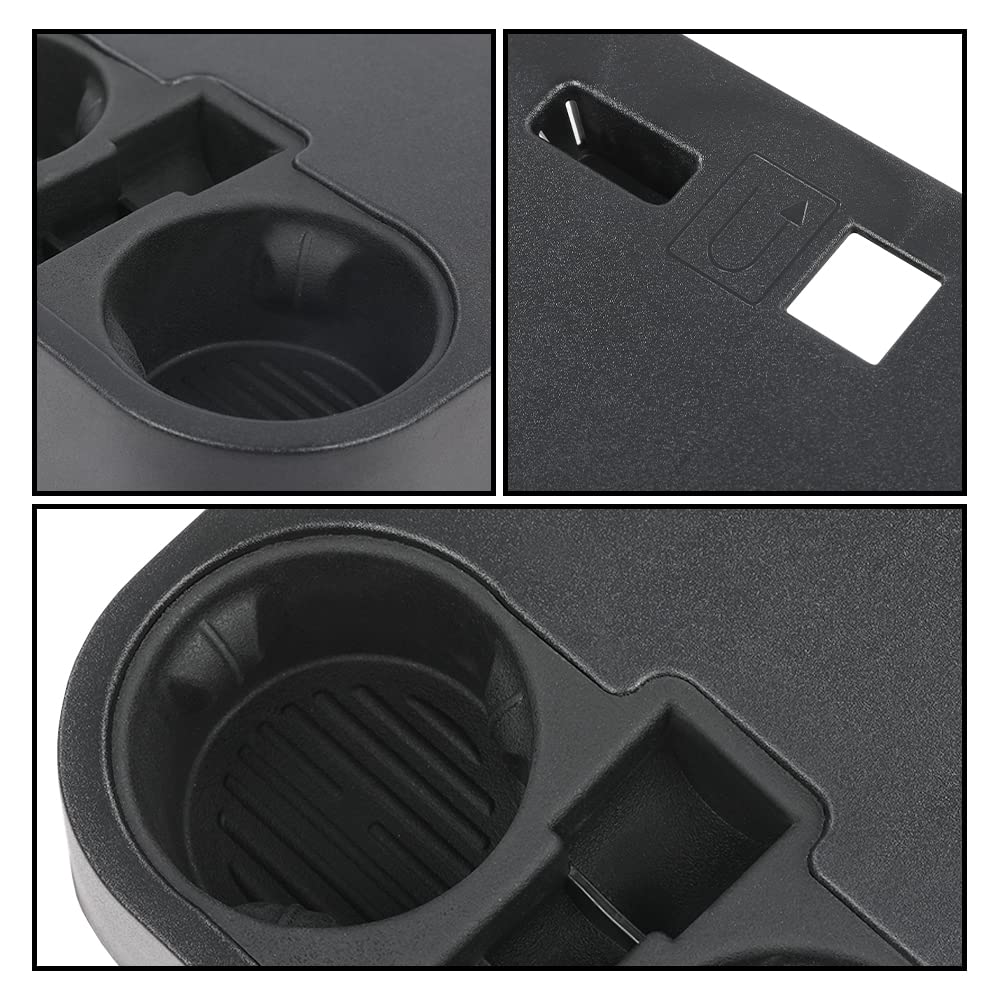 G-PLUS Center Cup Holder Under Front Seat Bottom Compatible with Ford F150 2015-2022 /Fit F250 F350 F450 F550 Super Duty 2017-2022 HC3C 1A096-MB