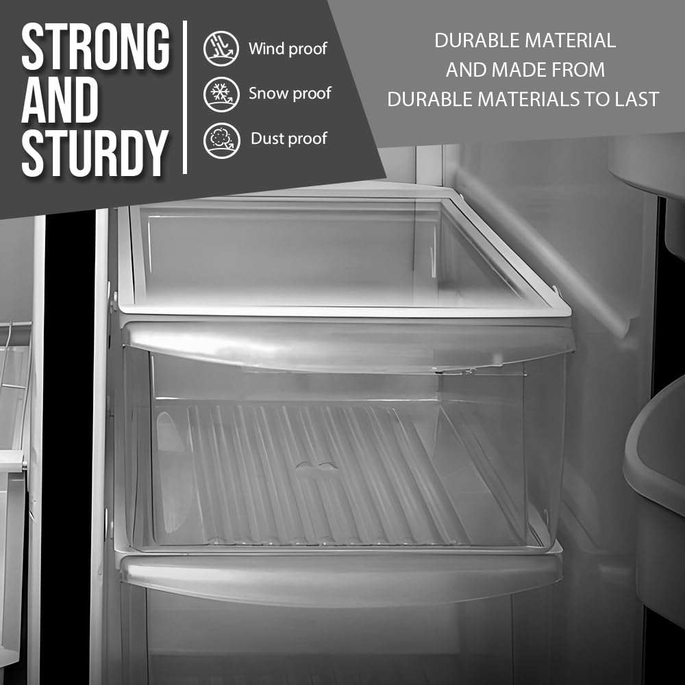 G-PLUS Upper Crisper Pan Drawer Compatible with Frigidaire Refrigerator Models FRS6LR5EB6 240351005, 240351062 Clear