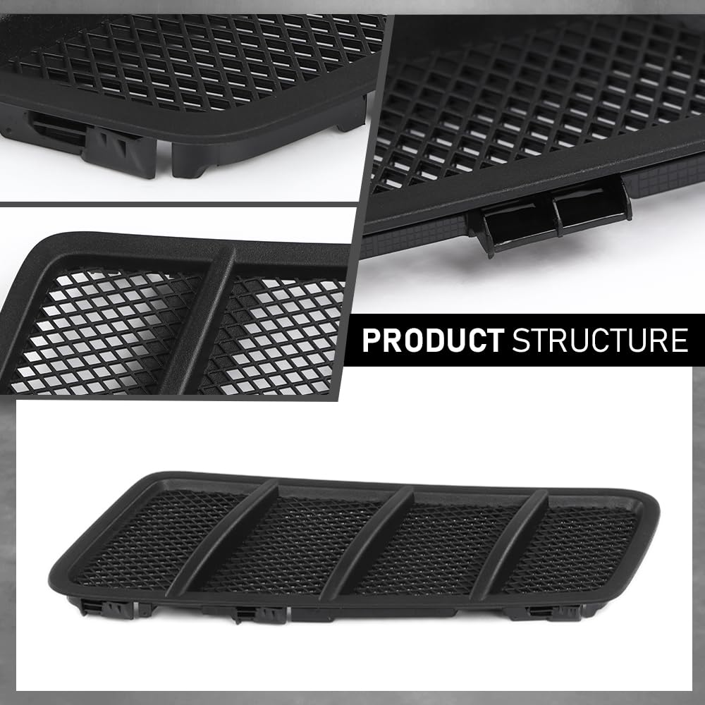 G-PLUS Front Left Hood Air Vent Grille, Compatible with Benz W166 GL GL350 GL450 GL550 GL63 AMG ML ML350 ML550 ML63 AMG 2012-2015, Driver Side, 1668800105