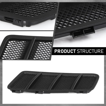 G-PLUS Front Left Hood Air Vent Grille, Compatible with Benz W166 GL GL350 GL450 GL550 GL63 AMG ML ML350 ML550 ML63 AMG 2012-2015, Driver Side, 1668800105