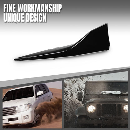 G-PLUS Front Lower Left Side Bumper Molding Trim Compatible with Toyota Camry SE 2025 TO1046135, 52713AQ040 Glossy Black