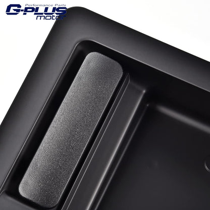 G-PLUS Rear Cargo Door Handle & License Plate Tag Bracket Compatible with Ford Van E150 E250 E350 6C2Z-15434A20-AA, FO1820100