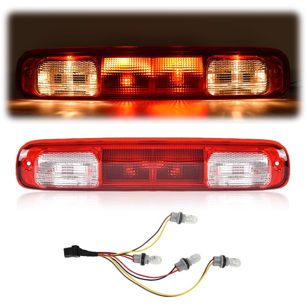 G-PLUS High Mount 3rd Brake Light w/Bulb Compatible with 1999-2006 Chevy Silverado GMC Sierra 1500 2500 3500 & HD Models/Fit 2007 Chevy Silverado GMC Sierra Classic Models 923-240 15884341