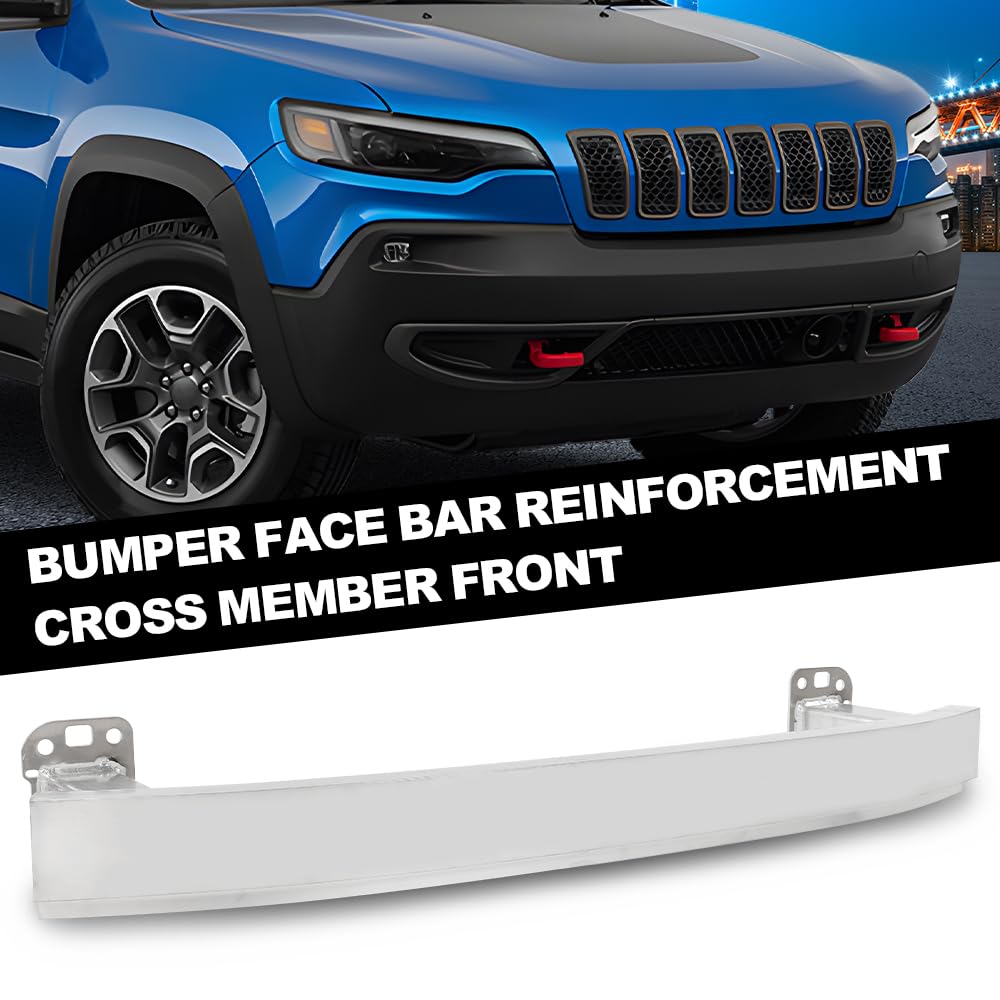 G-PLUS Front Bumper Face Bar Reinforcement Compatible with Jeep Cherokee (submodel: Altitude Overland Limited) 2019-2023 68285642AA, CH1006246