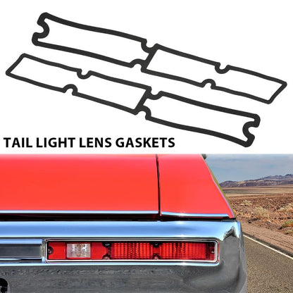 G-PLUS Pair Tail Lamp Gaskets Fit 1970 1971 1972 Buick Skylark, GS, GSX Tail Light Lens