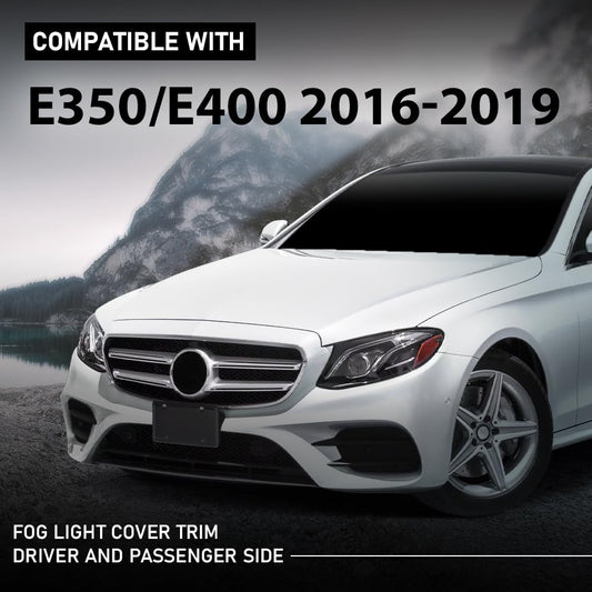 G-PLUS Front Bumper Grille Fog Light Cover Trim Compatible with Benz E-Class W213 E200 E260 E300 E350 E400 Sport 2016-2020 2138856700