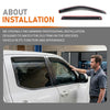G-PLUS in-Channel Auto Vent Window Visor Compatible with Toyota Tundra CrewMax Only 2022-2026 Not Fit Double Cab 4PCS Smoky