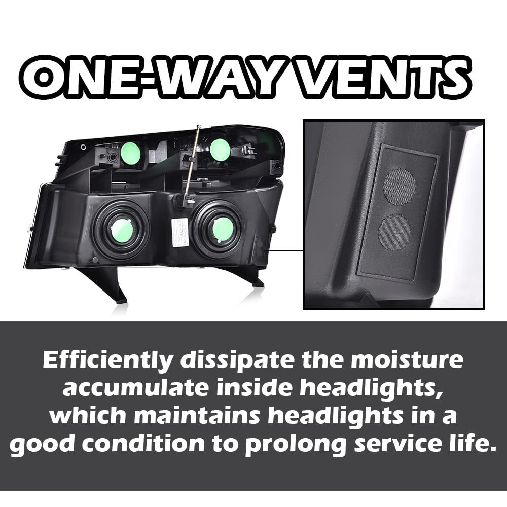 G-PLUS Headlights Assembly Fit Chevy Colorado/GMC Canyon 2004-2012,Fit Isuzu i-280 i-350 2006/Isuzu i-290 i-370 2007 2008 Headlamps Smoky Lens Chrome Housing Amber Reflector,faros delanteros