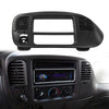 G-PLUS 1Set Center Dash Radio Surround Bezel Trim Panel Compatible with 2000-2003 Ford F150/2000-2002 Ford Expedition Black Dashboard Cover