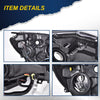 G-PLUS Headlights Assembly Compatible with 2016-2018 Nissan Sentra 4-Door Sedan S SL SR SV, (ONLY For Factory Halogen Models Headlights),Headlamps Black Housing,Driver Left,faros delanteros
