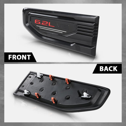 G-PLUS Fender Vent Emblem Kit Compatible with GMC Sierra 1500 6.2L 2019-2024/Fit for 6.2L 1500 Model Trucks Only 85160723 86532094