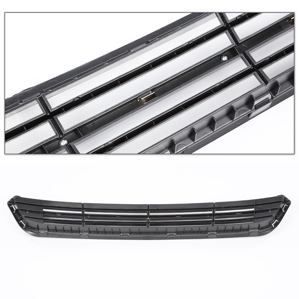 G-PLUS Front Lower Bumper Radiator Grill w/Chrome Black Compatible with Kia Optima(submodel: Limited, SX, LX, EX) 2014 2015 865614C700