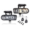 G-PLUS Front Bumper Fog Light Compatible With 2000-2006 GMC Yukon/Yukon XL,Driving Fog Lamps Driver & Passenger Side Pair (Smoky lens)