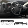 G-PLUS TPE Half Dash Board Cover w/Adhesive Compatible with Chevy Silverado LS LT WT/GMC Sierra SL SLE (NOT Fit LTZ/Denali/SLT) 2007-2013 Dual Glovebox Style Dashboard Black
