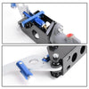 G-PLUS Hydraulic Handbrake Universal Ebrake Fit for Drift Track Rally Racing Emergency Parking E-Brake Adjustable Pre-Load & Pin Locations Vertical Horizontal with Anti-Slip Sponge Handle Blue