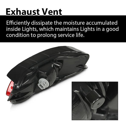 G-PLUS Rear Side Marker Bumper Reflector Light w/o Bulbs Left and Right Side Compatible with RX400H 2006-2008/Fit RX350 2007-2009/Fit RX330 2004-2006 819100E010 81911-48040