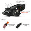 G-PLUS Headlights Assembly w/o Bulbs Driver and Passenger Side Compatible with Nissan Versa 2015-2019 260109KK0A 260609KK0A NI2503230 NI2502230Bumper Headlamps,faros delanteros